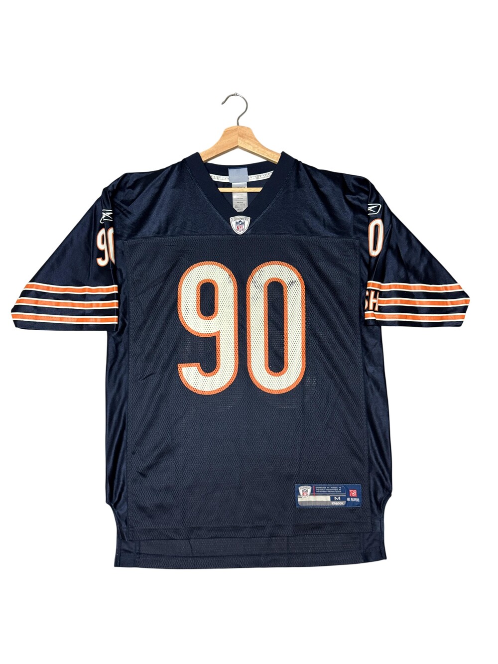 Chicago Bears Football Jersey Mens Medium Blue NFL Reebok Julius Peppers 90